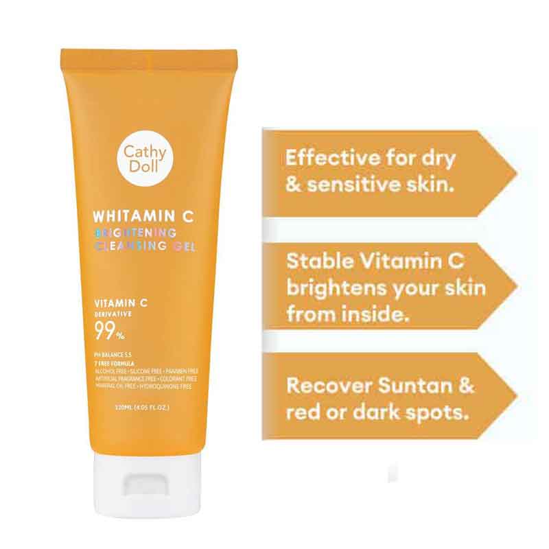 Cathy Doll Whitamin C Brightening Cleansing Gel 120ml