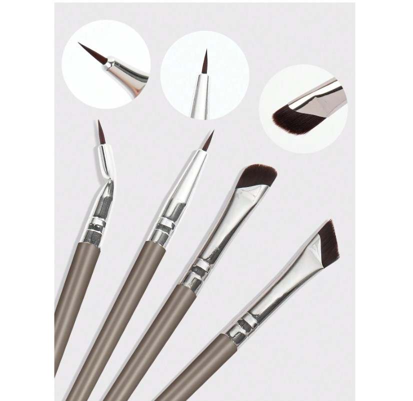 MAANGE 4pcs Professional Eye Makeup Brush Set - Brown