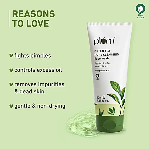Plum Green Tea Pore Cleansing Face Wash For Oily Skin 100 ml