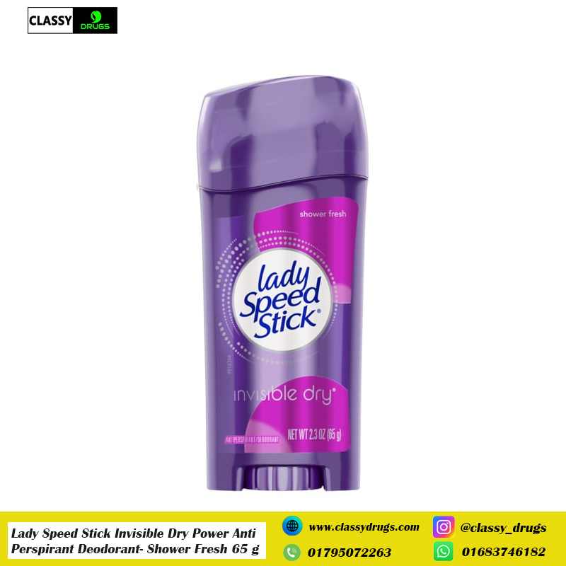 Lady Speed Stick Invisible Dry Power Anti Perspirant Deodorant- Shower Fresh, 65 g