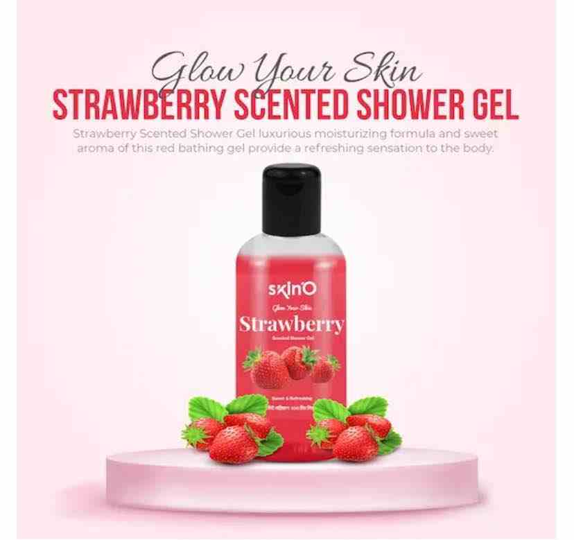 Skino Glow Your Skin Strawberry Scented Shower Gel 220 ml