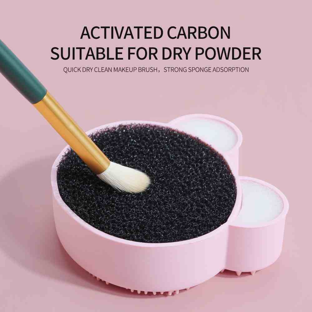 MAANGE New Bear Makeup Brush Cleaner Washing Brush Pad - Random Color