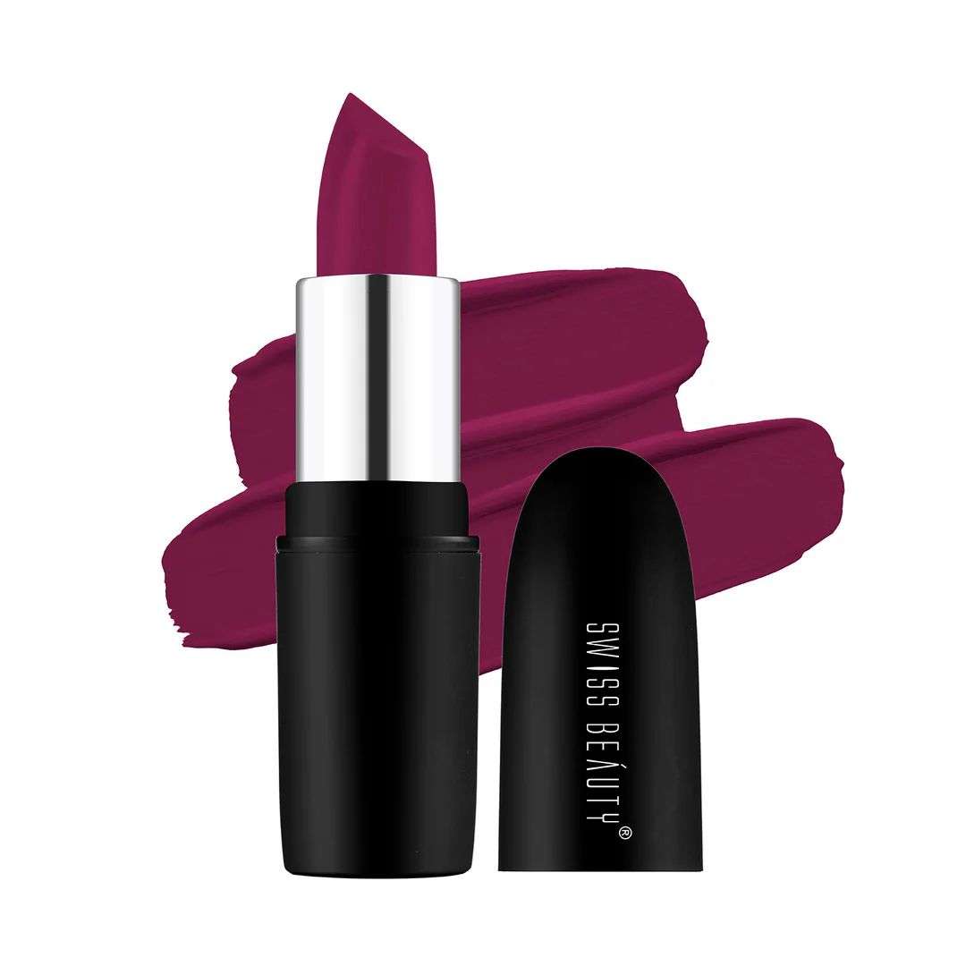 Swiss Beauty Pure Matte Lipstick Russian Red 201