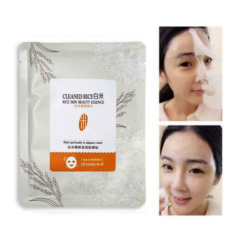 Hchana Cleaned Rice Skin Beauty Essence Face Sheet Mask