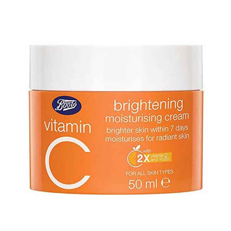 Boots Vitamin C Brightening Moisturising Cream 50ml - Made in Thailand