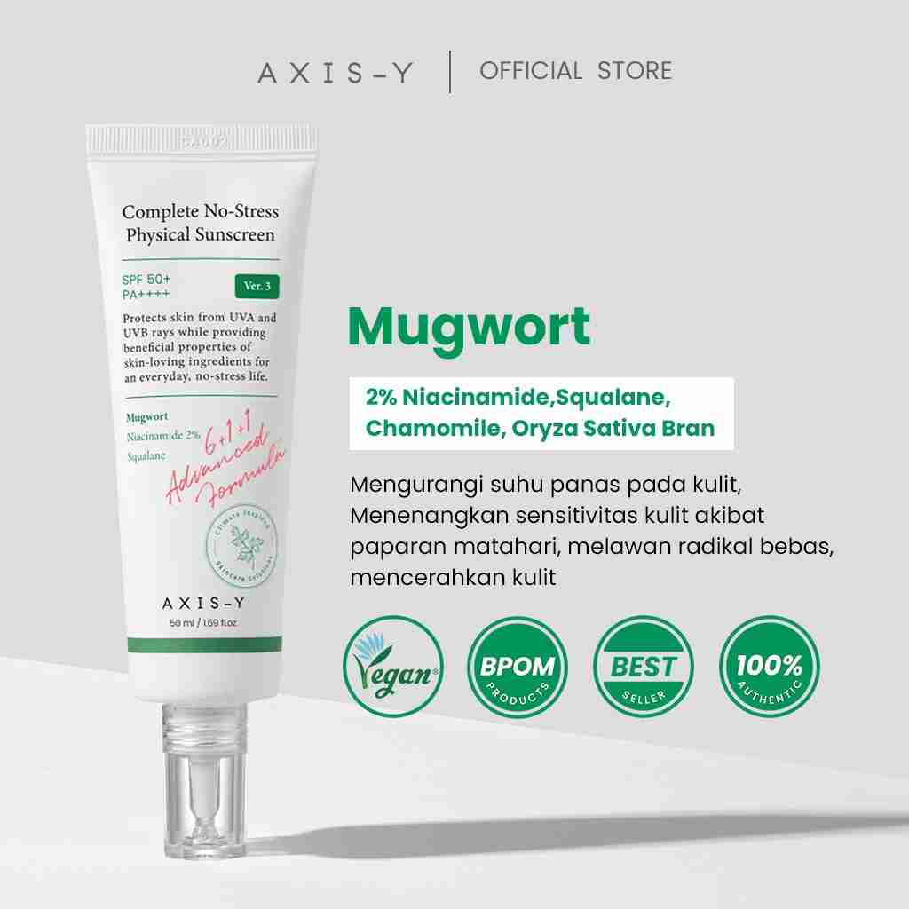 Axis-Y Complete No-Stress Physical Sunscreen - 50ml