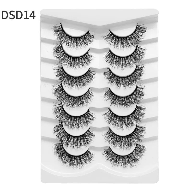 7 pairs natural eyelash -Dsd14
