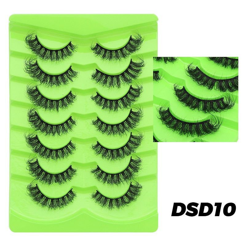 7 pairs natural eyelash -Dsd10 (G)