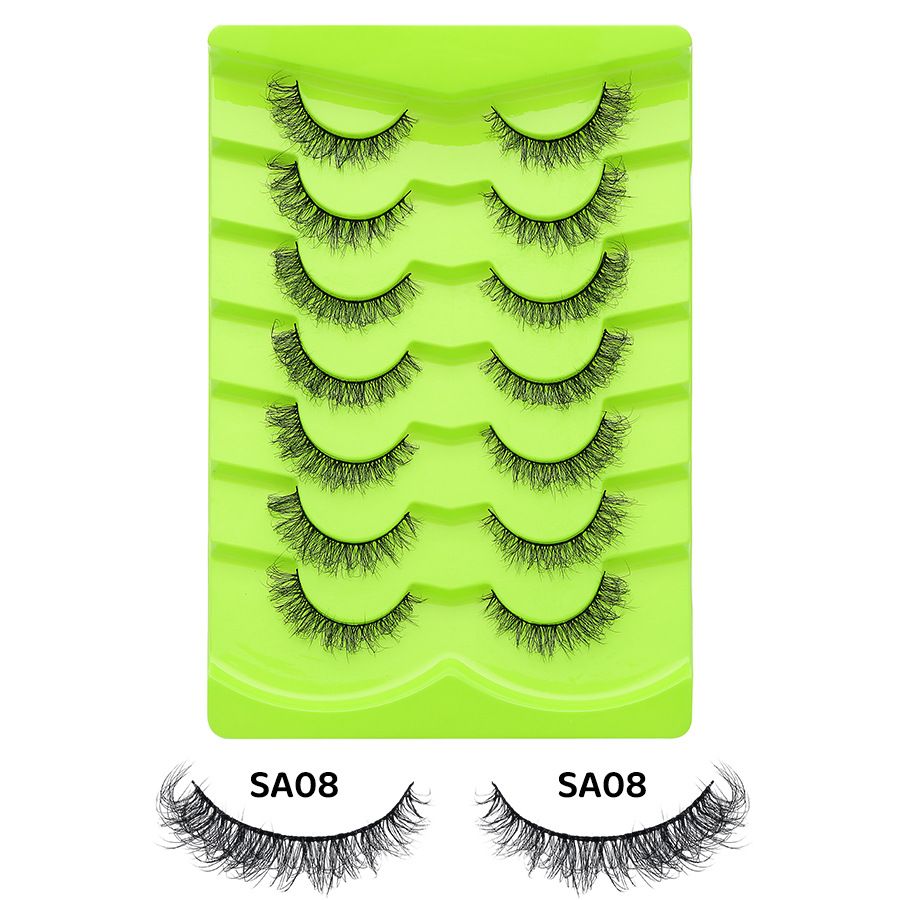 7 pairs natural eyelash -Sa08