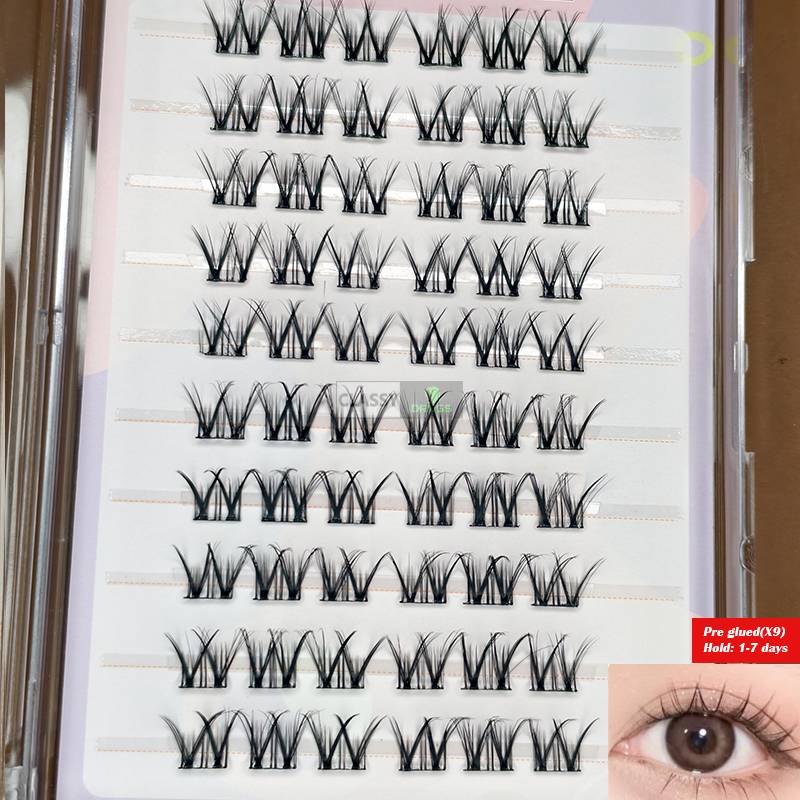 Pre Glued lash 10 large row -X9