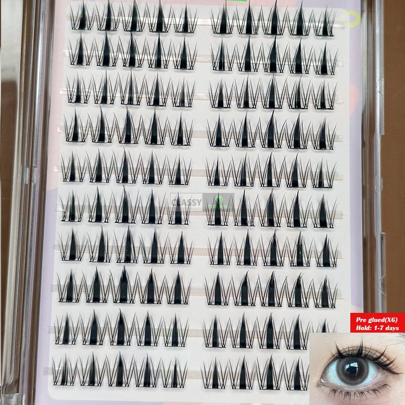 Pre Glued lash 10 large row -6