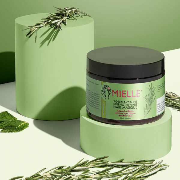 Mielle Organics Rosemary Mint Strengthening Hair Masque Infused w/Biotin - 340g