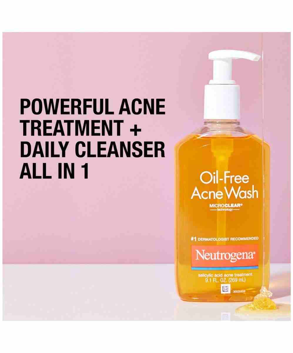 Neutrogena Oil Free Acne Face Wash, 269 ml