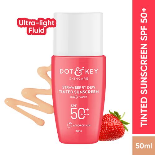 Dot & Key Strawberry Dew Tinted Sunscreen SPF 50+ PA++++ With Niacinamide -