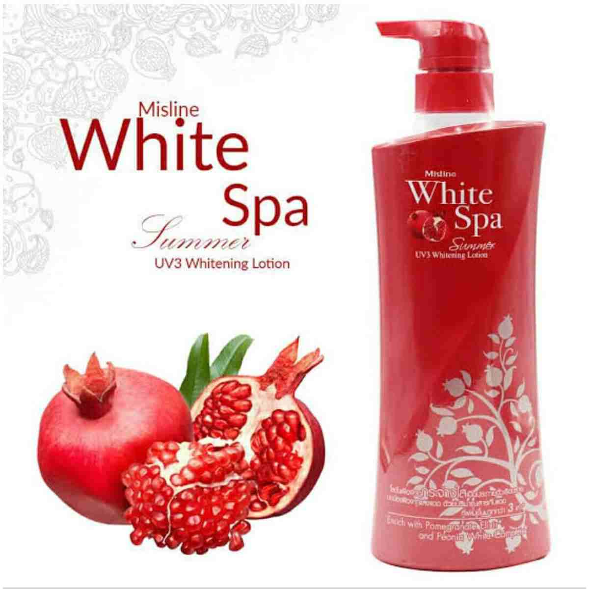 Mistine White Spa Summer UV Whitening Body Lotion Pomegranate (400ml)