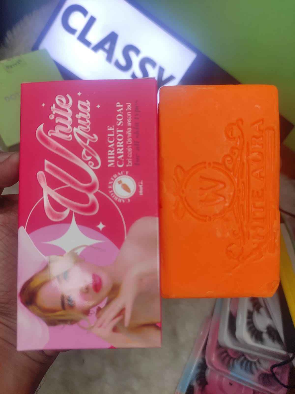 White Aura Miracle Carrot Soap-160g