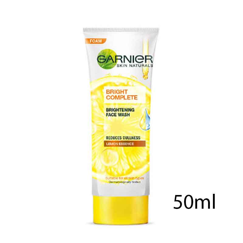 Garnier Bright Complete Brightening Facewash  50g- Indian