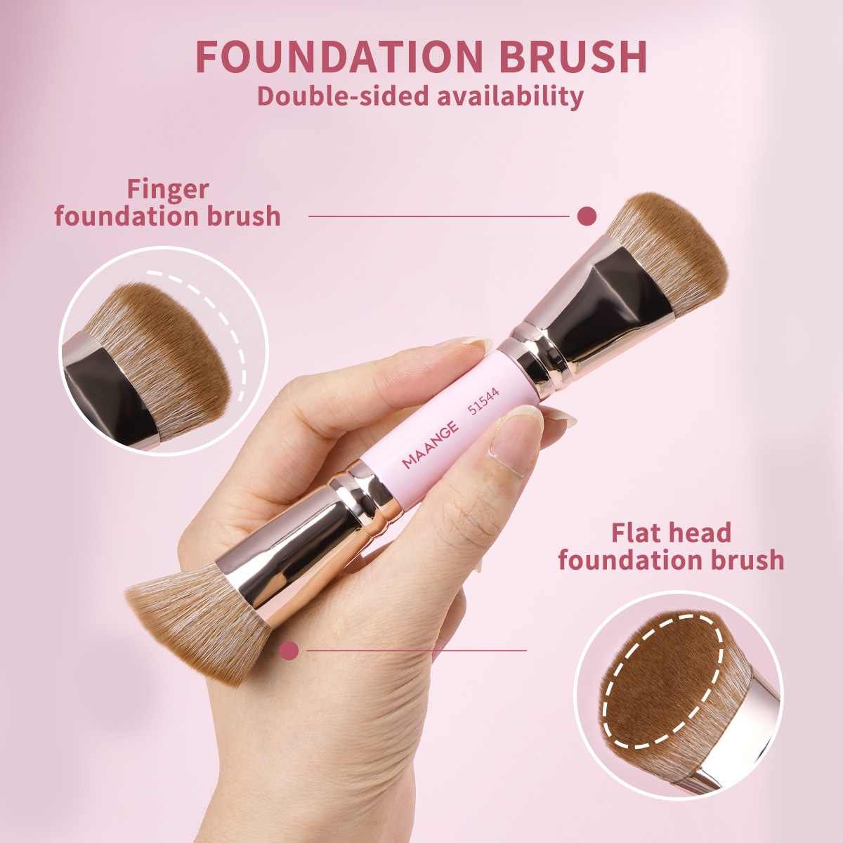 Maange double ended foundation makeup brush