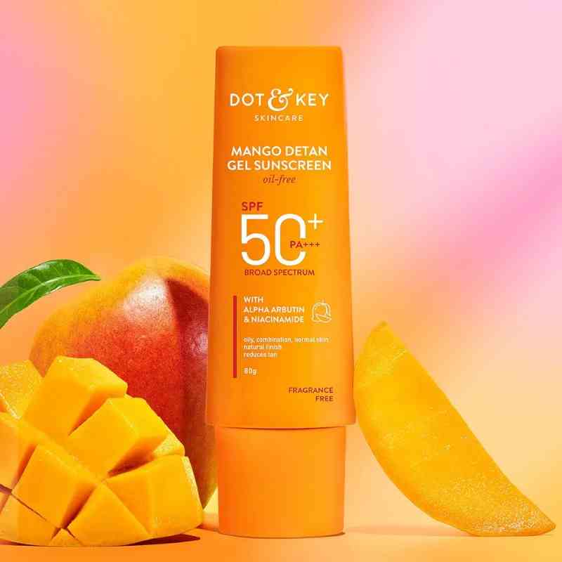 Dot & Key Mango Detan Gel Oil Free Sunscreen SPF 50+ PA+++ 80g