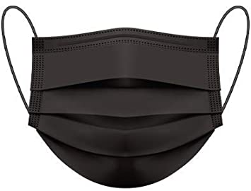 Premium grade surgical 2 layer black mask 1 pc