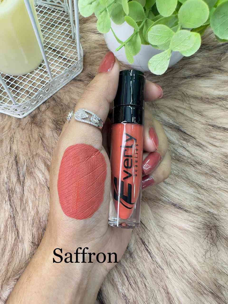 Everly Beauties Liquid Lipstick - Saffron