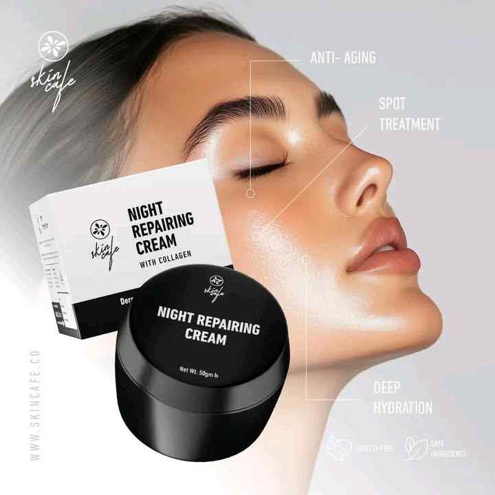 Skin Cafe Night Repairing Cream With Collagen - 50gm
