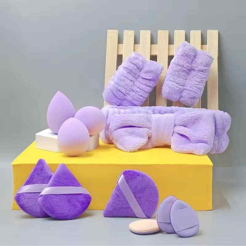 12 pcs essential puff set with band
