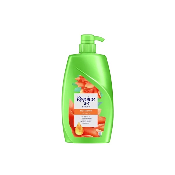 Rejoice 3 in 1 Rich Smooth Shampoo with Argan Oil 600 ml