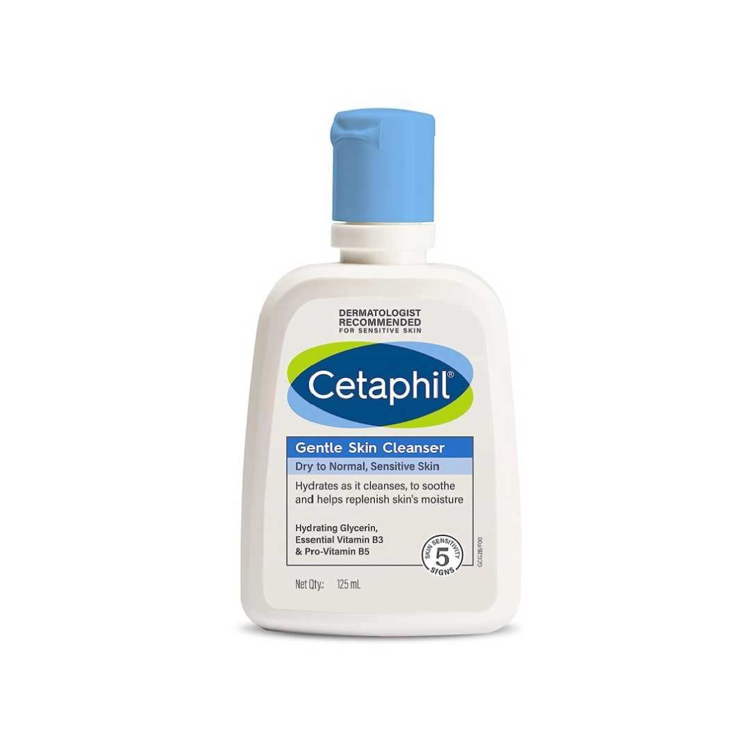 Cetaphil Face Wash Gentle Skin Cleanser For Dry To Normal, Sensitive Skin (118 ml)