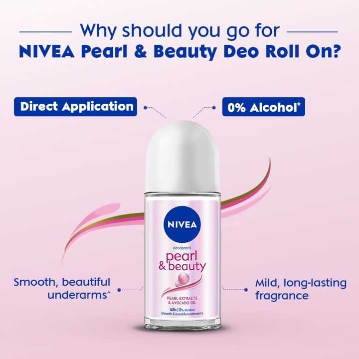 NIVEA Female Roll On Pearl & Beauty (50ml) -Thailand