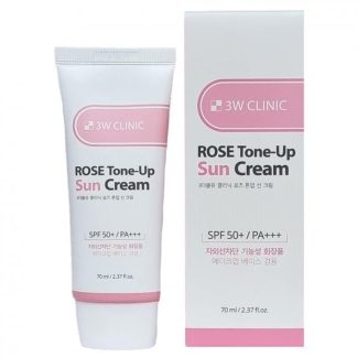 3w Clinic Rose Tone-Up Sun Cream Spf 50+ PA+++ -70ml