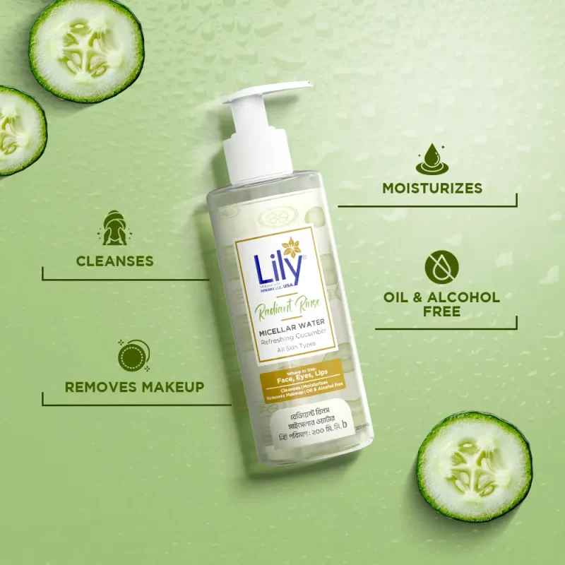 Lily Radiant Rinse Micellar Water 200ml