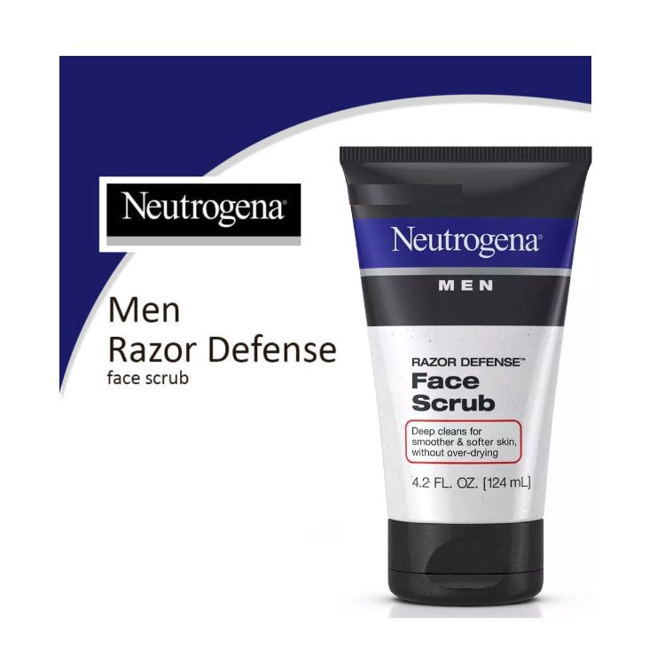 Neutrogena Men Razor Defense Face Scrub - 124ml