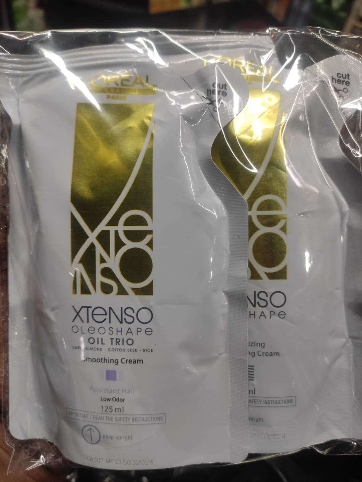 L'Oréal Paris X-Tenso Oleoshape hair straightening cream + Neutraliser For Resistant Hair 125 ml +125 ml(R)