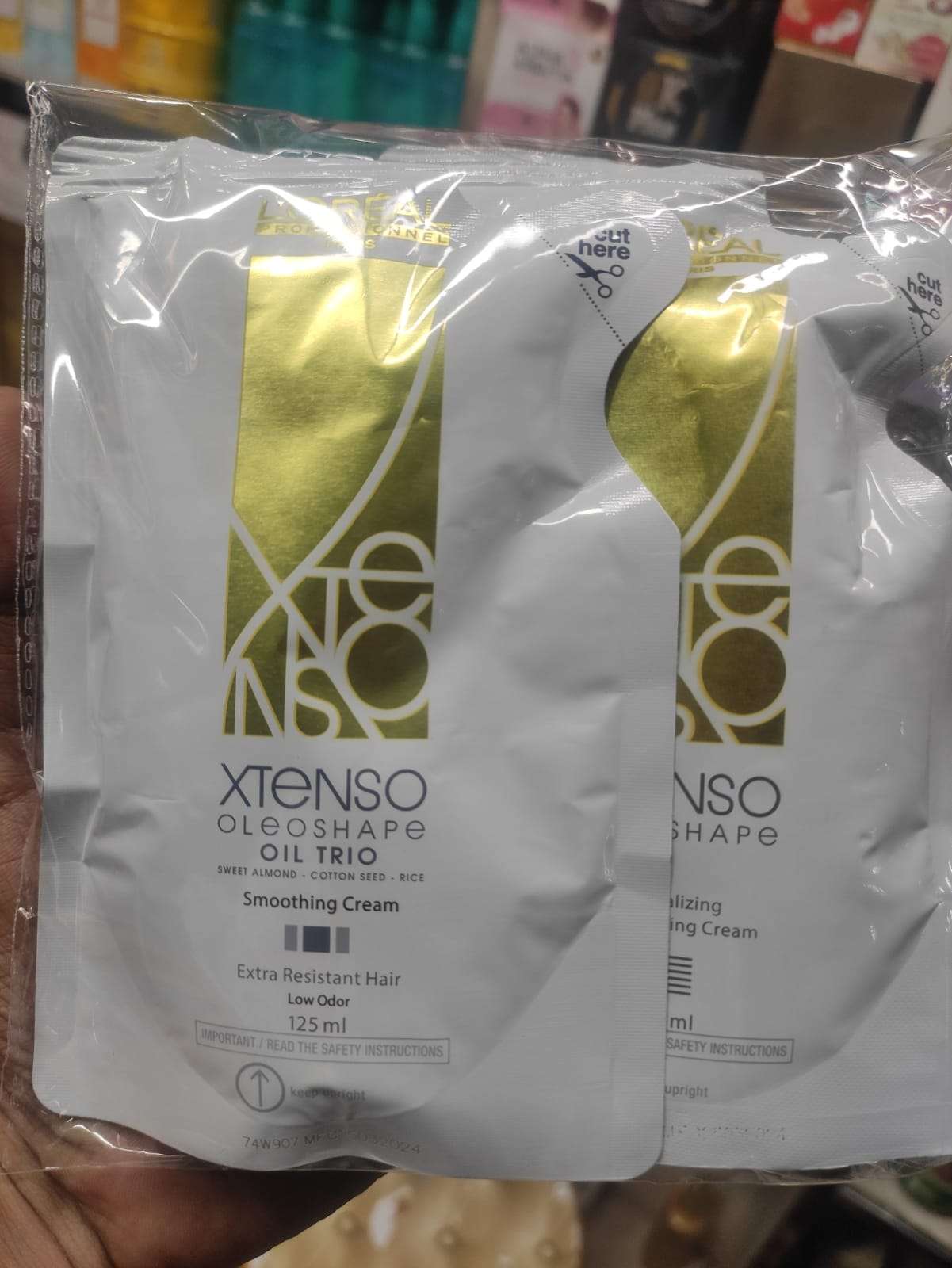 L'Oréal Paris X-Tenso Oleoshape hair straightening cream + Neutraliser For Resistant Hair 125 ml +125 ml(Ex)