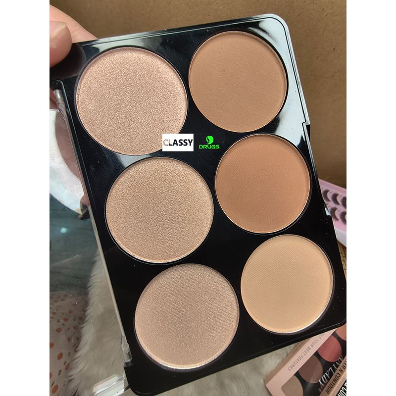 Anylady 6 color highlighter & Contour palette