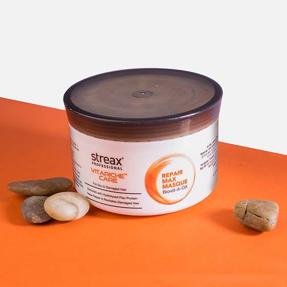 Streax Professional Vitariche Care Repair Max Hair Masque for Dry to Damage Hair 500 g(O)