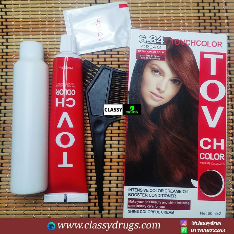 TOV ch hair color 6.34 -  80x2 ml