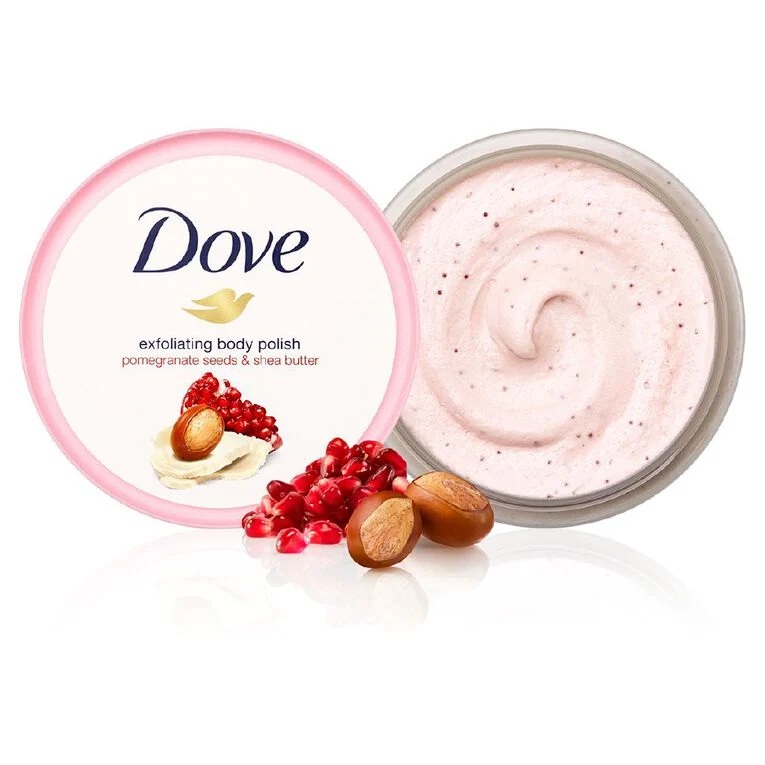 Dove Exfoliating Body Scrub Pomegranate Seeds & Shea Butter 225 ML