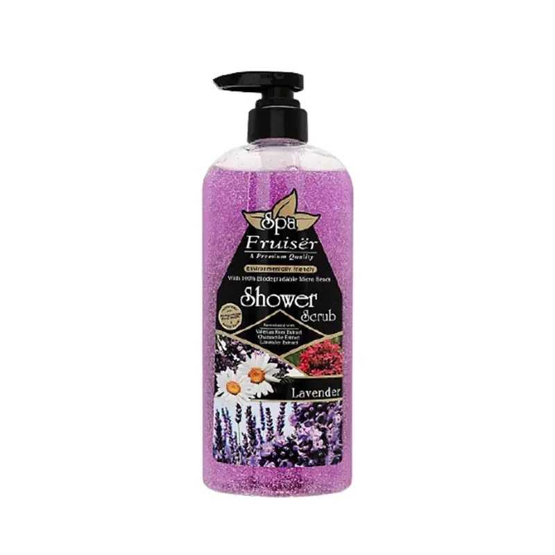 Fruiser Spa Lavender Shower Scrub, 730 ML