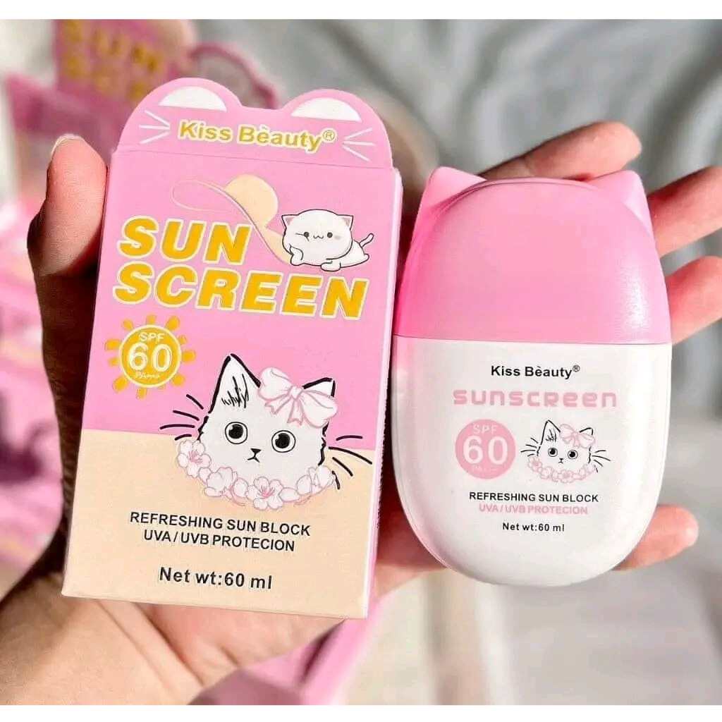 Kiss Beauty Kitty Sunscreen with SPF60 (60ml)