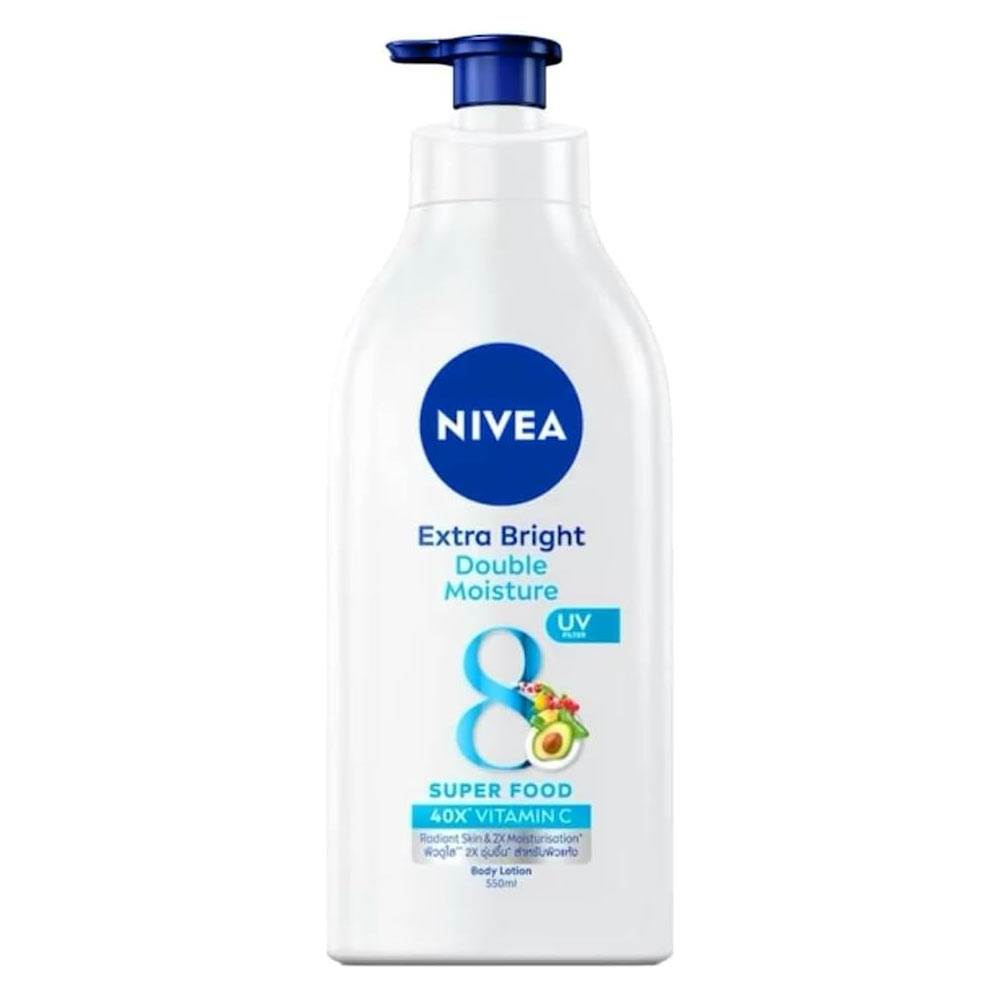 Nivea Extra Bright Double Moisture Super Food Body Lotion 550 ml
