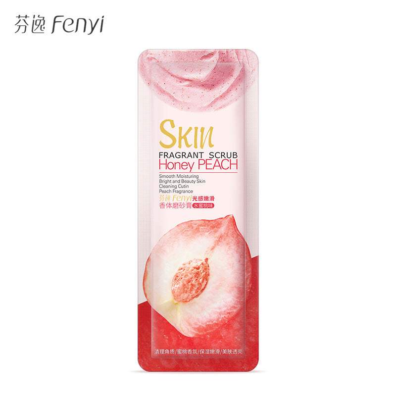 Fenyi Exfoliating Honey Peach Brightening Body Scrub – Mini – Mini 3g