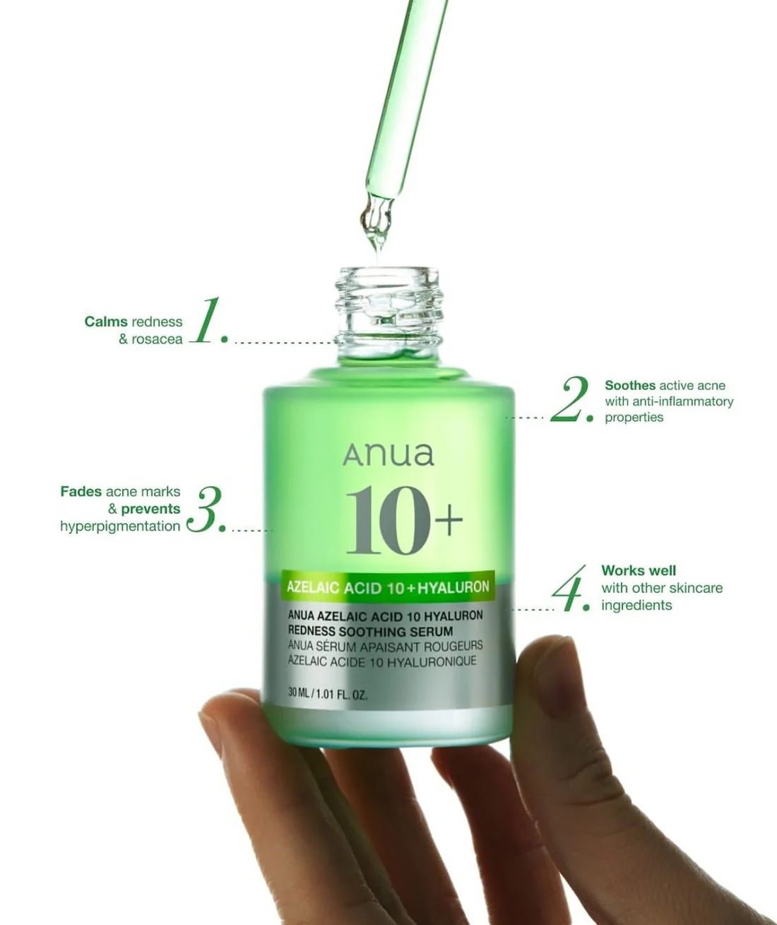 Anua 10+ Azelaic Acid Hyaluron Soothing Serum 30 ml