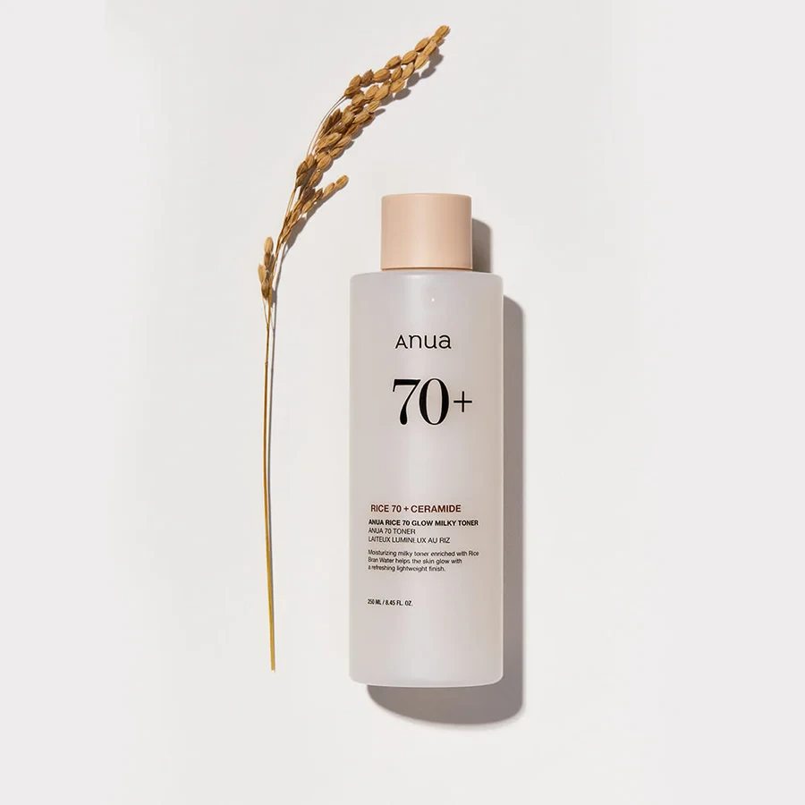 Anua 70+ Rice + Ceramides Glow Milky Toner 250 ml