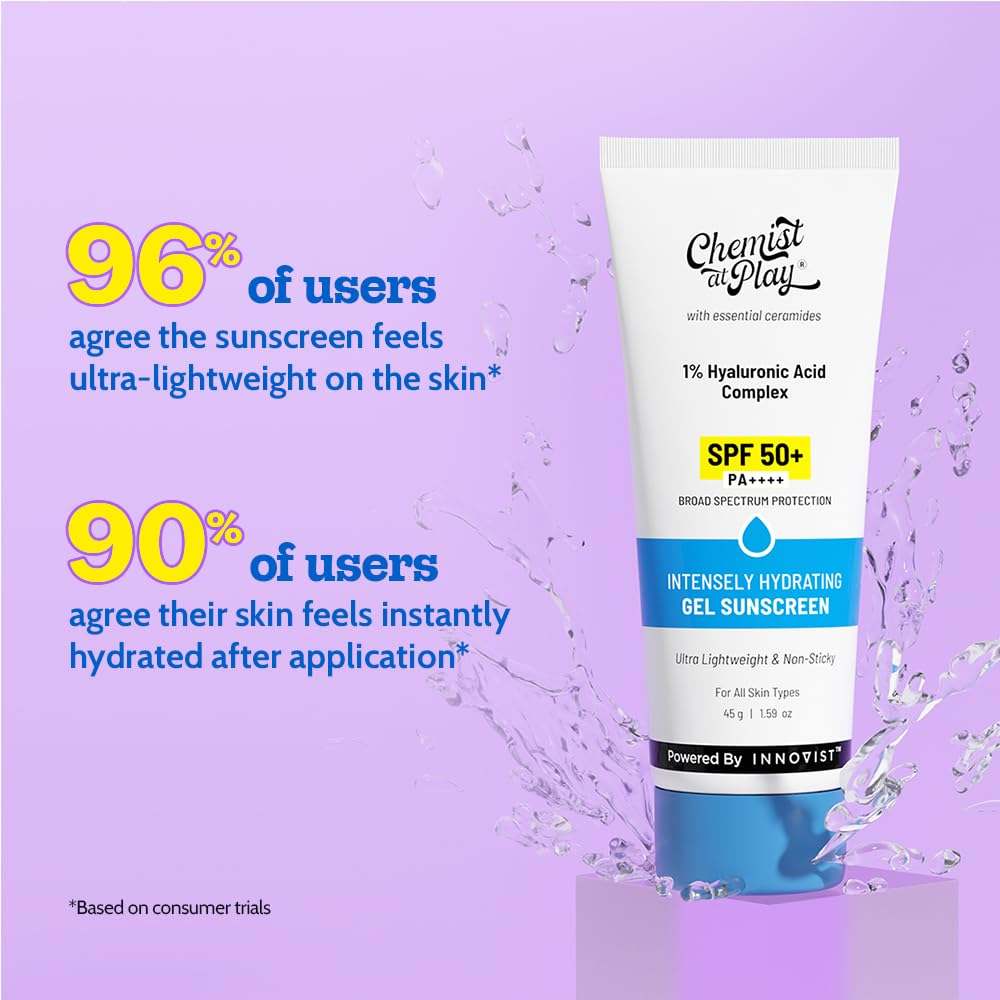 Chemist at Play Intense Hydrating Gel Sunscreen SPF 50+ PA++++ (45g)