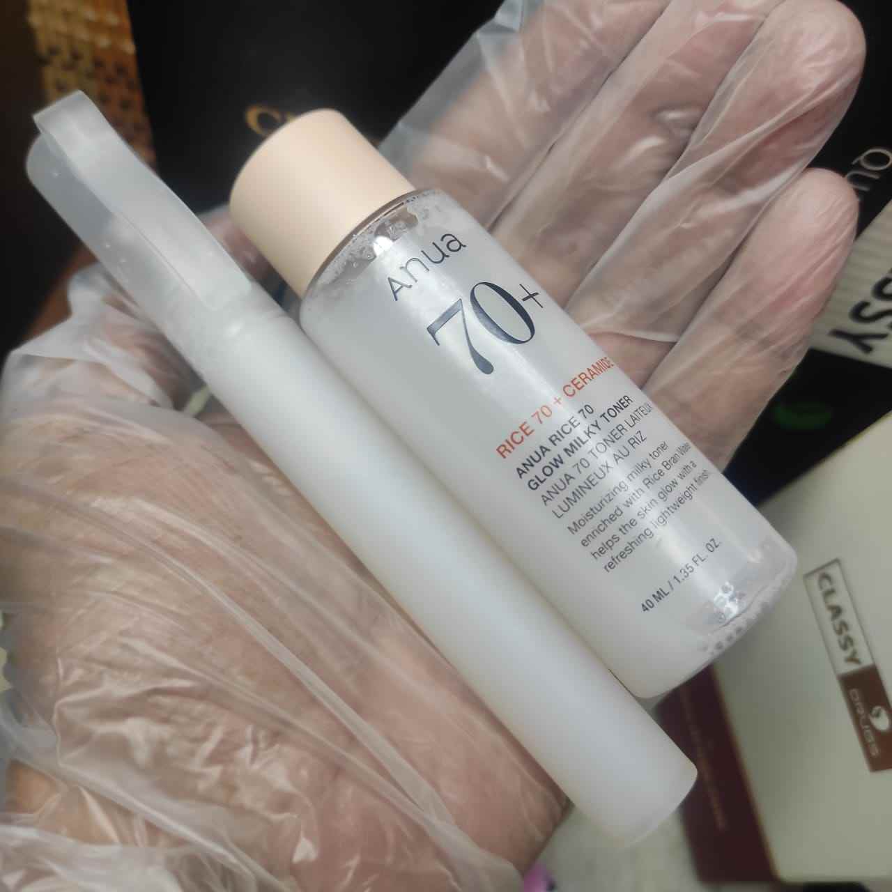 Anua 70+ Rice + Ceramides Glow Milky Toner (pair up)