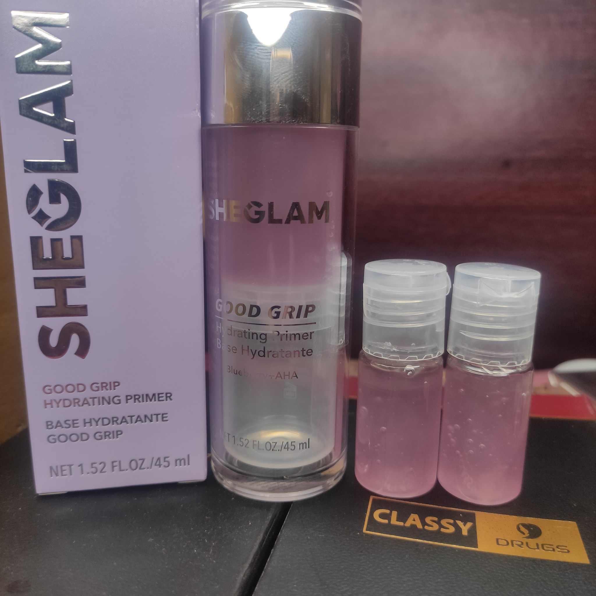Sheglam Good Grip Hydrating Primer, Blueberry+Aha pair up