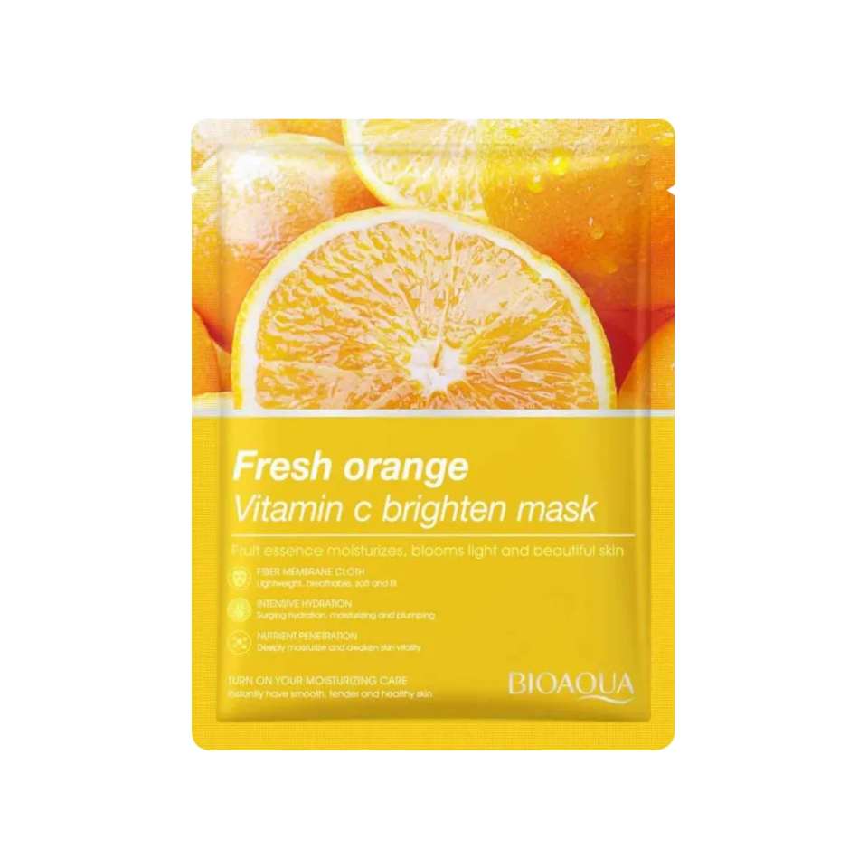 Bioaqua Vitamin C Brighten Sheet Mask Orange 25G