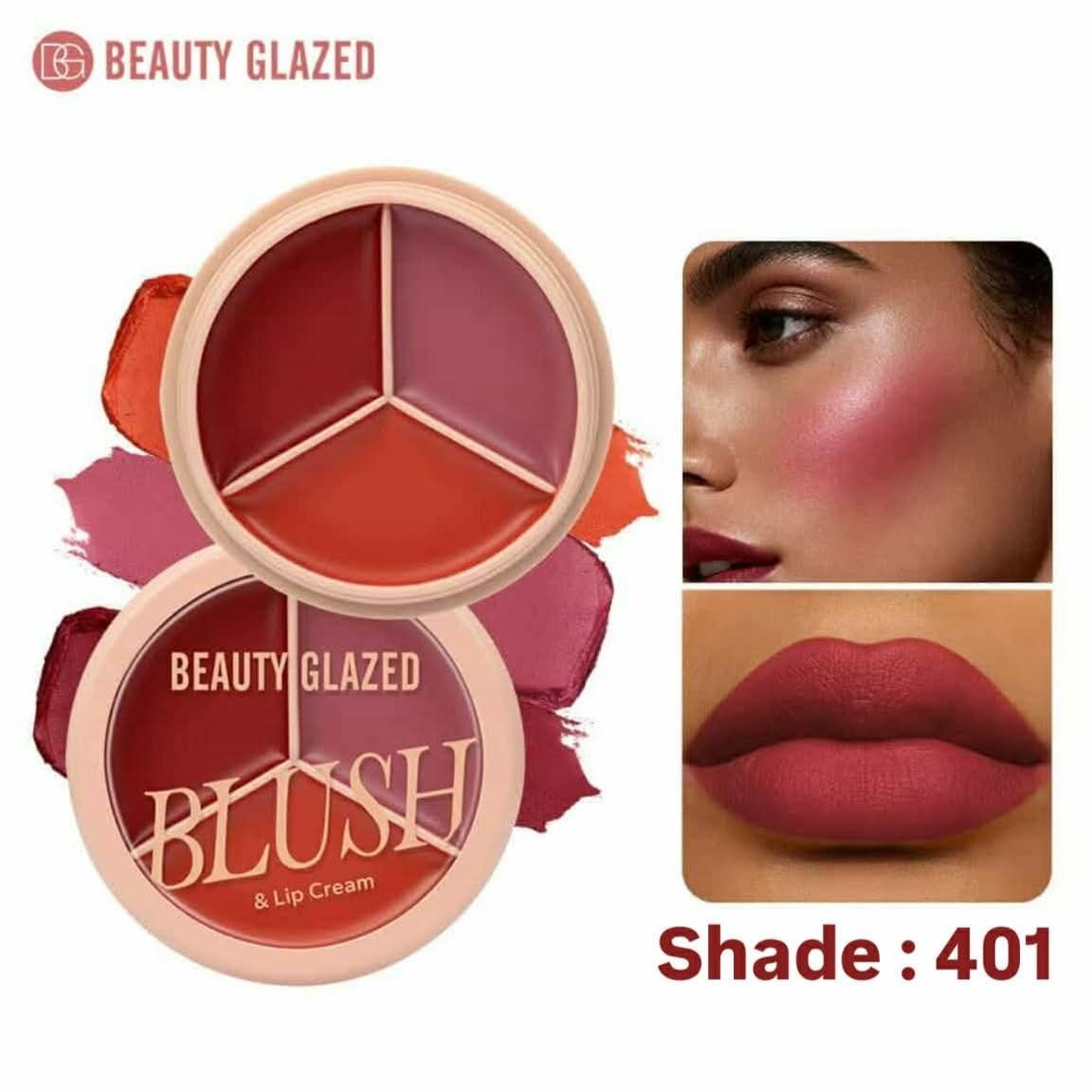 Beauty Glazed 3in1 Blush & Lip Cream #401 (N)